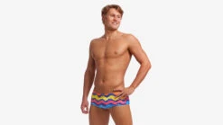 Funky Trunks Mens Sidewinder Trunks - Rocky Wave