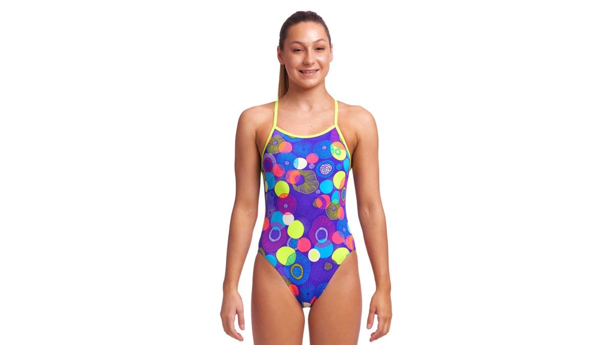Funkita Girls Single Strap One Piece-Love Bite 1 Funkita Girls Single Strap One Piece-Love Bite