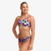 Funkita Girls Racerback Two Piece-Crystal Eyes