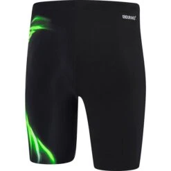 Speedo Mens Molten Jammer - Black Energize Green -Swimming Equipment Sale 12Y71 7714 2