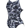 Arena Womens Shattered Glass Lightech One Piece - Black