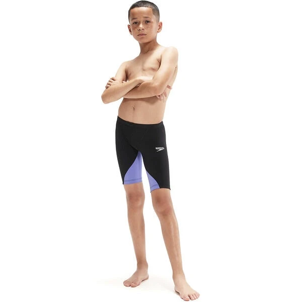 Speedo Junior Boys LZR Ignite Jammer - Black/Miami Lilac 1 Speedo Junior Boys LZR Ignite Jammer - Black/Miami Lilac
