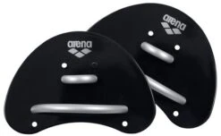 Arena Elite Finger Paddles - Black Silver