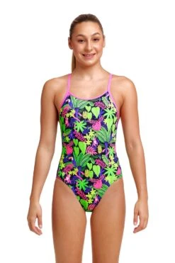 Funkita Girls Diamond Back One Piece - Sloth Slumber