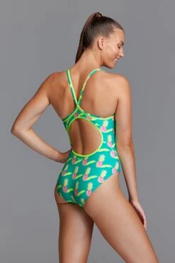 Funkita Ladies Diamond Back One Piece - Juicy Jam -Swimming Equipment Sale FS11L JUICY JAM 03