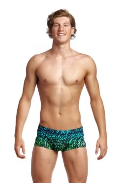 Funky Trunks Mens Plain Front Trunks - Spraying Alive
