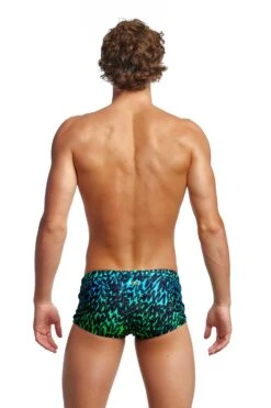 Funky Trunks Mens Plain Front Trunks - Spraying Alive -Swimming Equipment Sale FT01M SPRAYING ALIVE 02