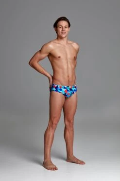 Funky Trunks Mens Classic Briefs - Check Republic -Swimming Equipment Sale FT35M CHECK REPUBLIC 3427