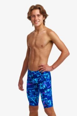 Funky Trunks Boys Training Jammers - Leaf Laser -Swimming Equipment Sale FT37B LEAF LASER 09