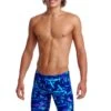Funky Trunks Mens Training Jammers - Leaf Laser