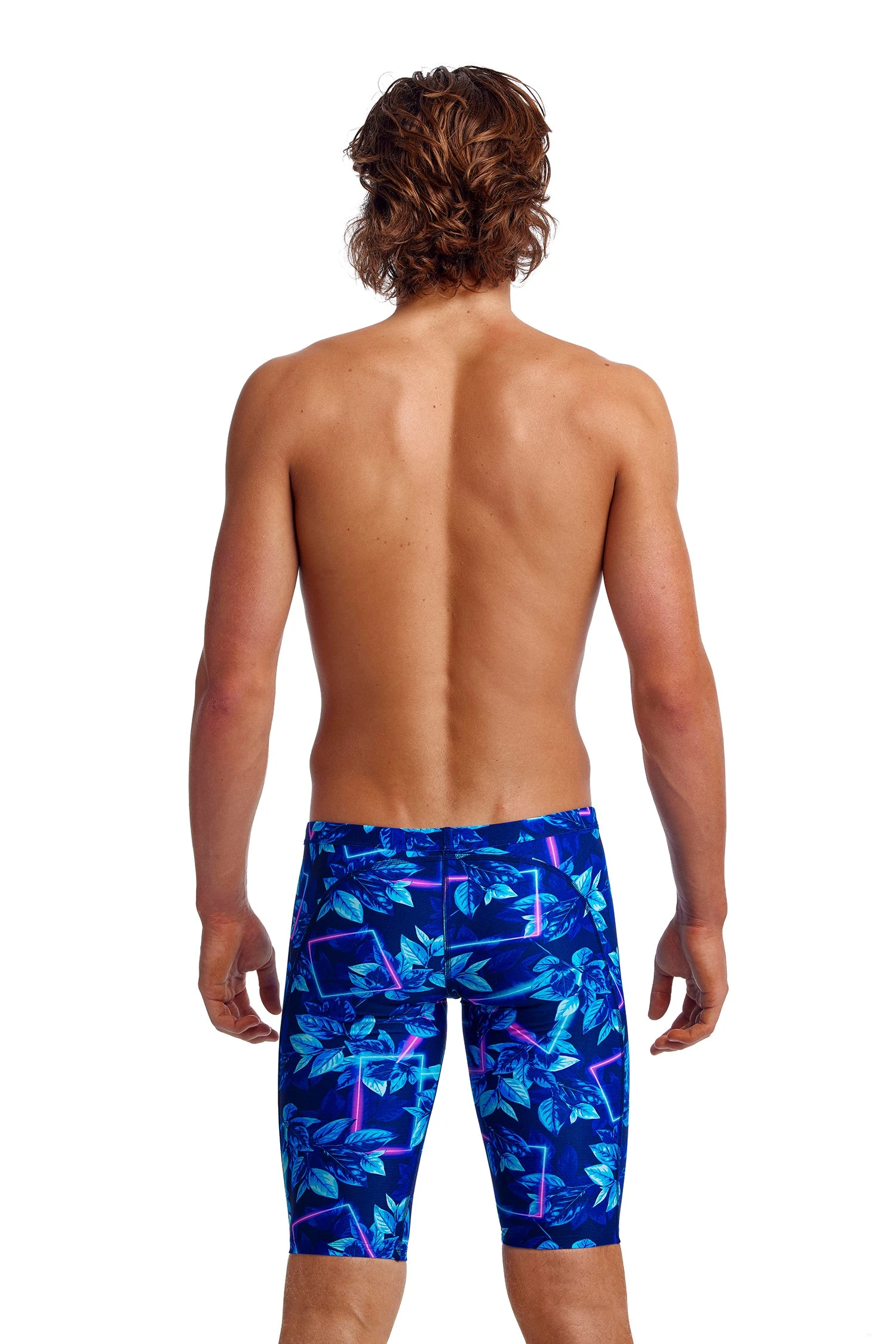 Funky Trunks Mens Training Jammers - Leaf Laser 2 Funky Trunks Mens Training Jammers - Leaf Laser - Image 2