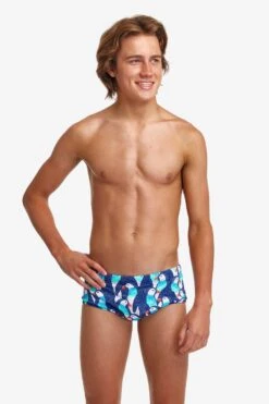 Funky Trunks Boys Sidewinder Trunks - Pengoo Parade -Swimming Equipment Sale FTS010B PENGOO PARADE 14