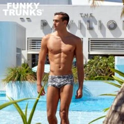 Funky Trunks Mens Eco Classic Trunks - Zebra Crossing -Swimming Equipment Sale FUNKY TRUNKS D1 2020 015