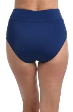 Solid Wide Band Full Pant Bikini Bottom -Swimming Equipment Sale MM1PJ95NVY B scaled