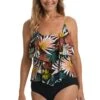 Palms And Fronds Two Tiered Tankini Top *FINAL SALE*