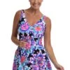 Mum's The Word Empire Swim Dress One Piece - FINAL SALE