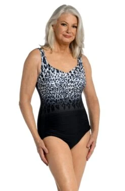 Ombre Animal Side Shirred One Piece - FINAL SALE