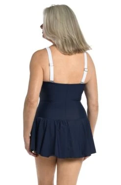 Solid Bandeau Princess Seam Swim Dress One Piece -Swimming Equipment Sale MM3C442 IND B 1 scaled