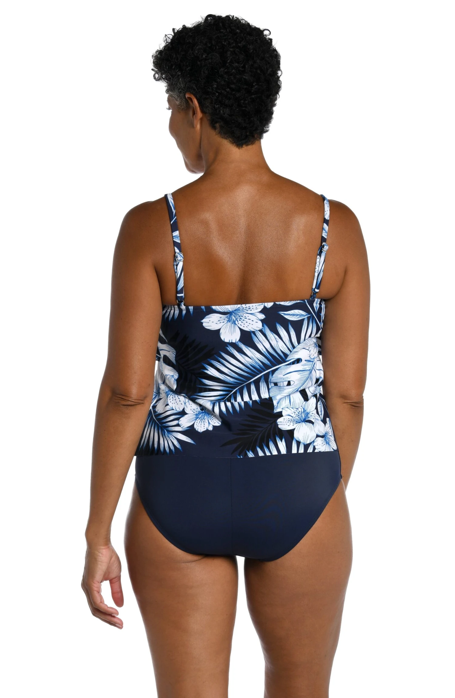 Moonlight Tropics Two Tiered Tankini Top 2 Moonlight Tropics Two Tiered Tankini Top - Image 2
