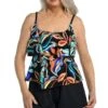 Watercolor Expressions Two Tiered Tankini Top - FINAL SALE