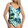 Electric Rose Side Shirred One Piece - FINAL SALE