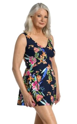 Mystic Garden Empire Swim Dress One Piece