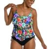 Pop Petals Two Tiered Tankini Top - FINAL SALE