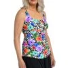 Pop Petals Adjustable Tank Swim Dress One Piece - FINAL SALE
