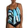 Retro Wave Two Tiered Tankini Top - FINAL SALE