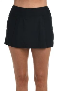 Solid Wide Band Skort Bottom -Swimming Equipment Sale MM6NK56BLK F scaled