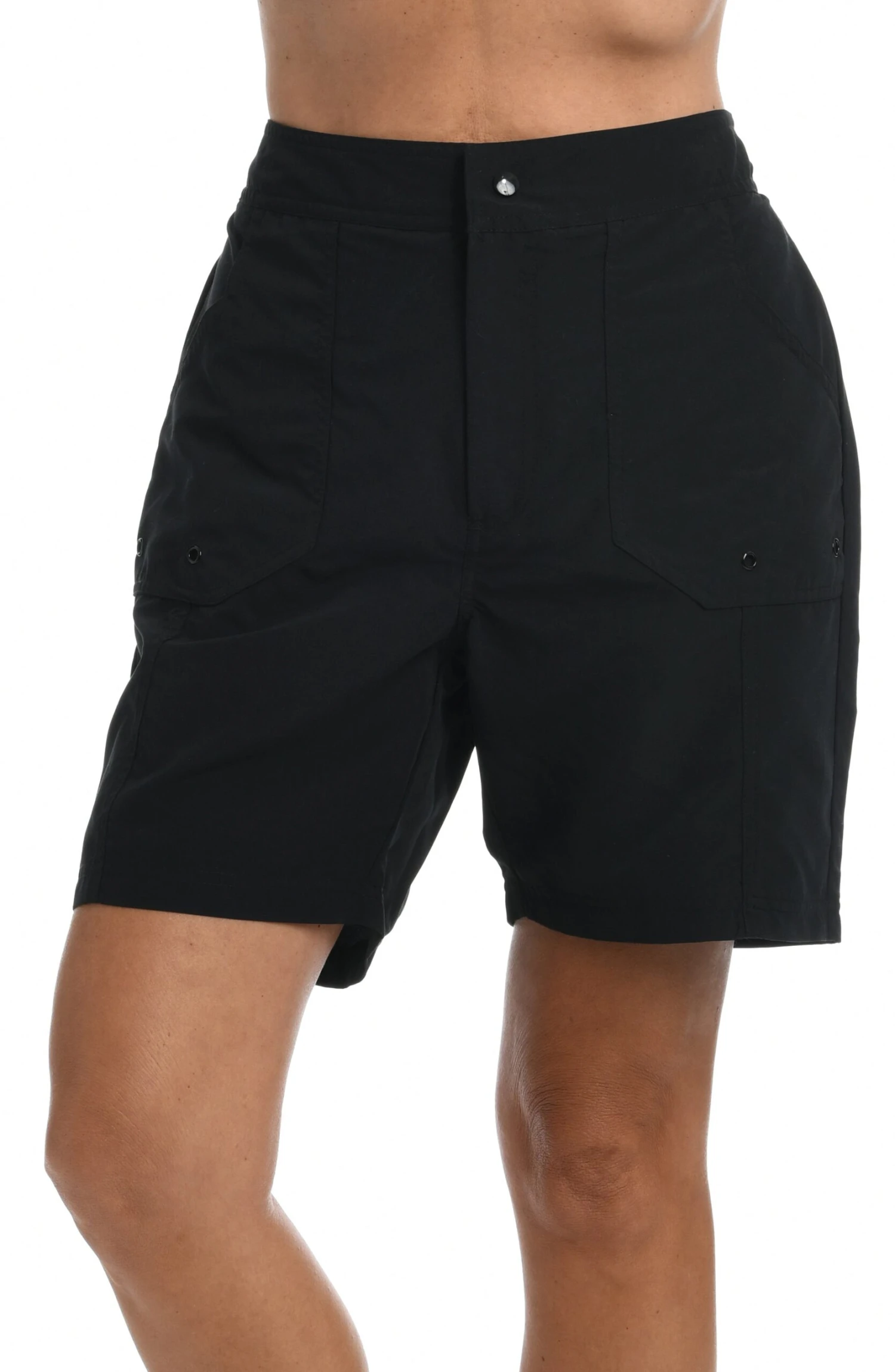 Solid Woven Long Boardshort Bottom 1 Solid Woven Long Boardshort Bottom