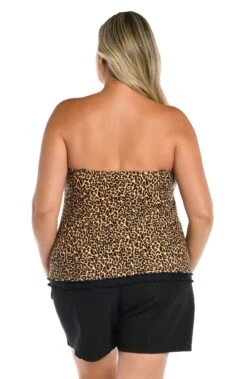 Cougar Ruffled Bandeau Tankini Top (Plus Size) - FINAL SALE -Swimming Equipment Sale MW3CL69 NAT B 2 scaled