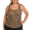 Cougar Adjustable Tank Swim Dress One Piece (Plus Size) - FINAL SALE