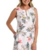24th & Ocean Tahiti Skies Sleeveless Shift Dress Cover Up