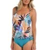 24th & Ocean To The Tropics Underwire V-Neck Blouson Tankini Top