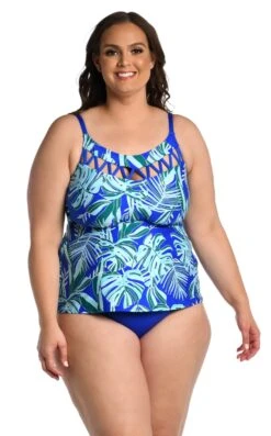 24th & Ocean West Palms Cutout High Neck Tankini Swimsuit Top -Swimming Equipment Sale TF3DG71W SAP F1 scaled