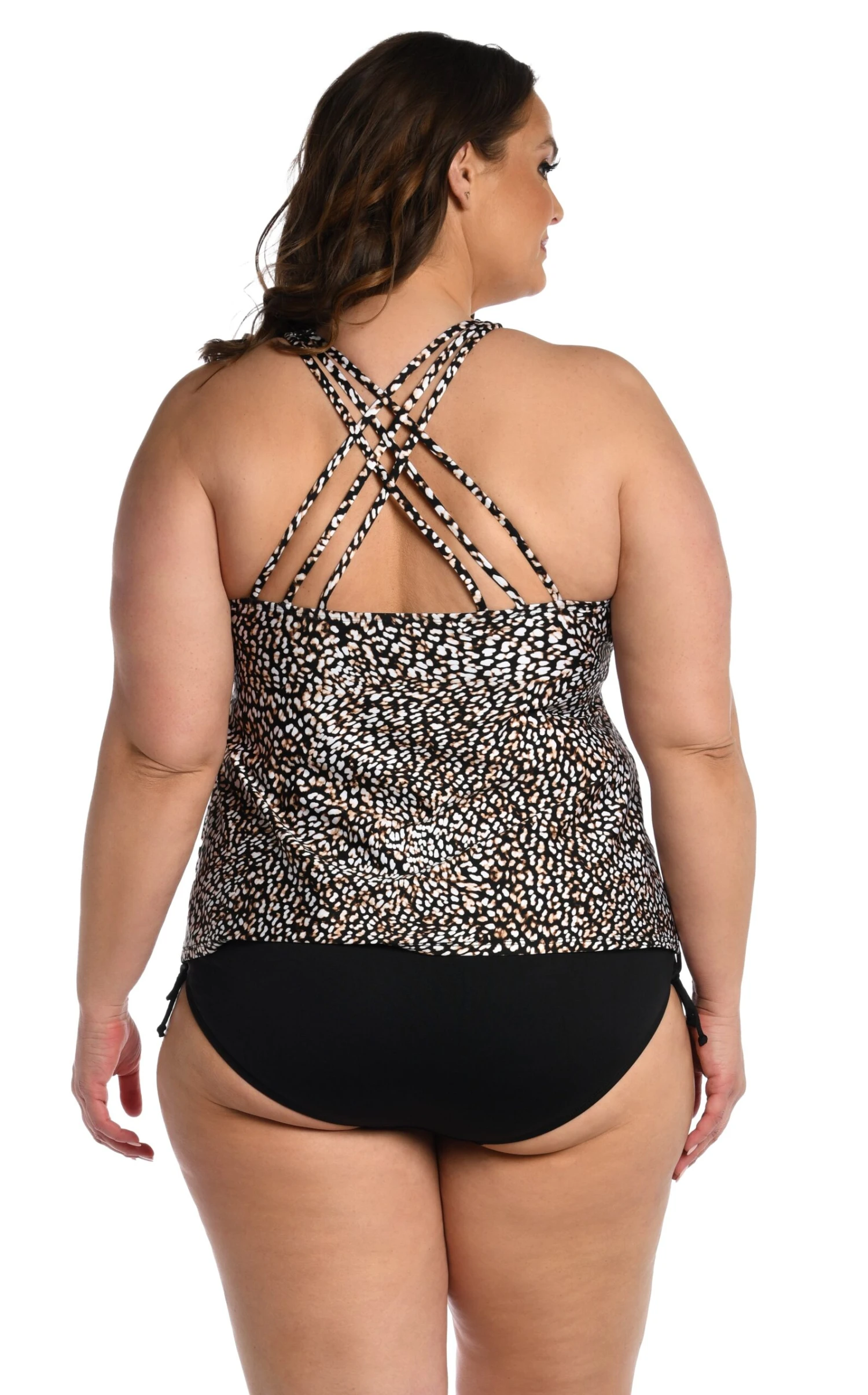 24th & Ocean Wild Instincts Underwire Crossback Tankini Top 2 24th & Ocean Wild Instincts Underwire Crossback Tankini Top - Image 2