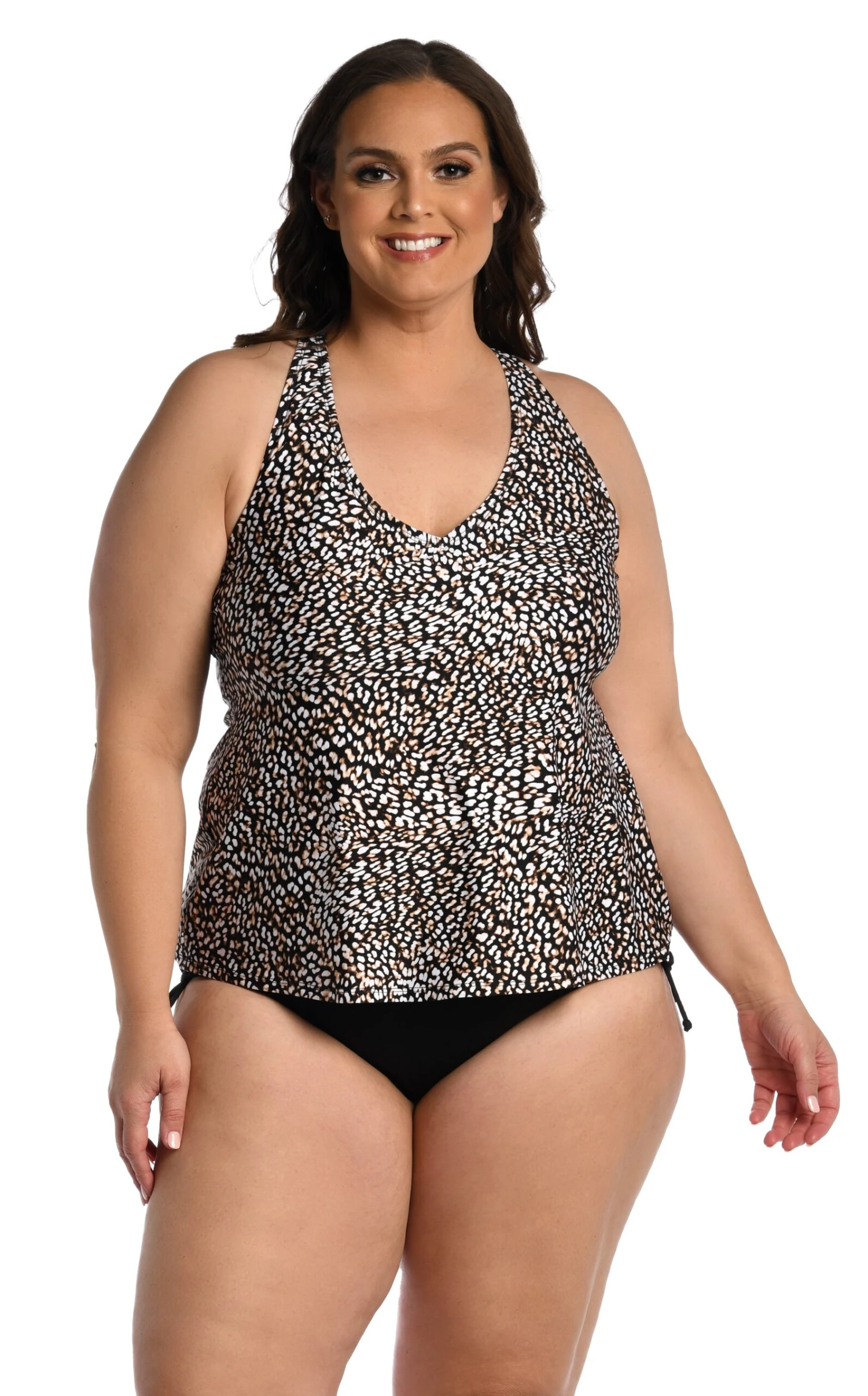 24th & Ocean Wild Instincts Underwire Crossback Tankini Top 1 24th & Ocean Wild Instincts Underwire Crossback Tankini Top