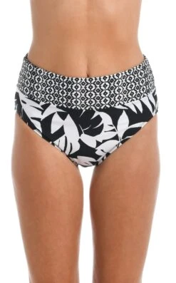 24th & Ocean Antigua Leaf Mid Waist Spliced Bottom