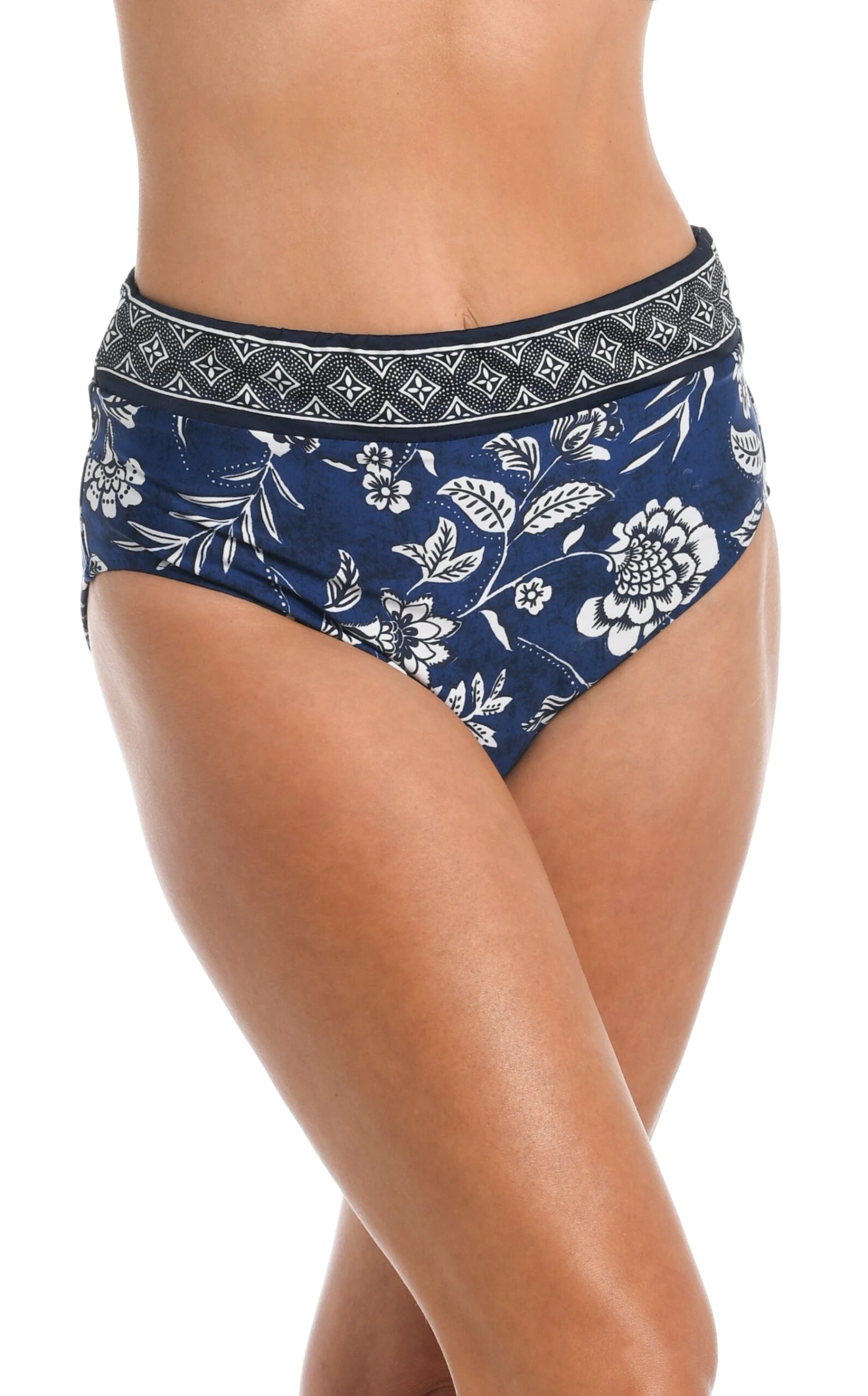 24th & Ocean Bali Batik Mid Waist Spliced Bottom 1 24th & Ocean Bali Batik Mid Waist Spliced Bottom
