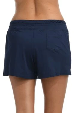 24th & Ocean Solid Front Tie Swim Short Bottom -Swimming Equipment Sale TF9G690 MID B scaled