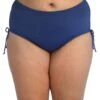 24th & Ocean Solid High Waist Side Tie Hipster Bikini Bottom (Plus Size)