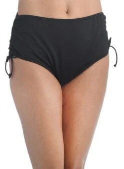 24th & Ocean Solid Mid Waist Side Tie Hipster Bikini Bottom -Swimming Equipment Sale TF9G695 BLK F Large 770be6fc 8ba3 4f6c b911 6c7f69b2c54b scaled