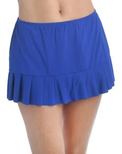24th & Ocean Solid Mid Waist Skirted Swim Bottom