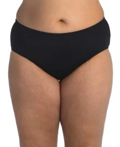 24th & Ocean Solid Mid Waist Hipster Bikini Bottom (Plus Size)
