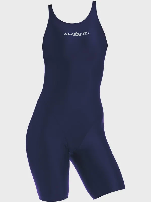 Amanzi Girls Kneelength - Sapphire 1 Amanzi Girls Kneelength - Sapphire