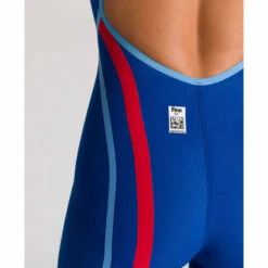 Arena Womens Carbon Core FX Open Back - Ocean Blue -Swimming Equipment Sale arena powerskin carbon core fx open back ocean club bottom close up