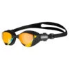 Arena Cobra Tri Swipe Mirror Triathlon Goggles (Indoors) - Yellow Copper Black