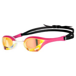 Arena Cobra Ultra SWIPE Mirror Goggles (Indoors) - Yellow Copper Pink