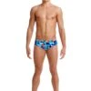 Funky Trunks Mens Classic Briefs - Check Republic
